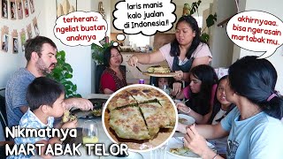 LARIS MANIS BIKIN MARTABAK TELOR, OPPUNG SAMPAI TERHERAN-HERAN.!