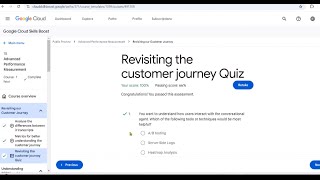 Revisiting the customer journey Quiz answer || Advanced Performance Measurement #quiz #googlecloud