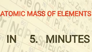 LEARN ATOMIC MASS IN 5 MINUTES ( അറ്റോമിക് മാസ്സ് ഈസിയായി പഠിക്കാം മലയാളത്തിൽ)