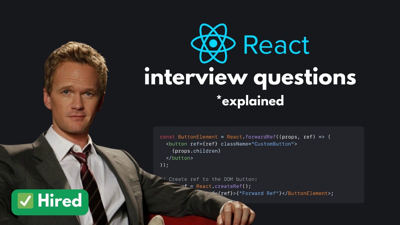 React Js Interview Questions And Answers Get Hired Youtube