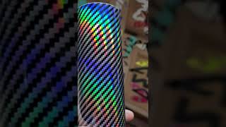 SILVER HOLOGRAPHIC CARBON FIBER