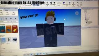 Animation in Roblox Studio (plugin : Moon animator 1700 rbx)