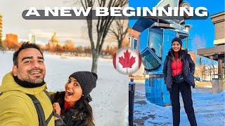 First 3 Days in Edmonton Alberta Canada | Understanding the Basics Of This New City | VJ and Pooja