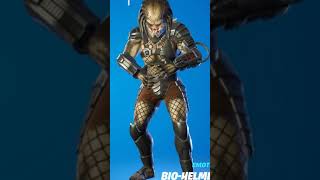 Predator Skin Doing "Bio - Helmet Online" Emote in Fortnite