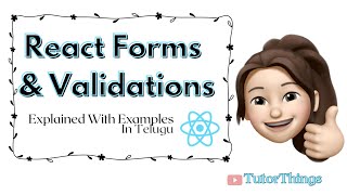 React Forms Explained in Telugu | Controlled Components & Form Handling | React JS Tutorial