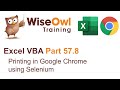 Excel VBA Introduction Part 57.8 - Printing in Google Chrome using Selenium