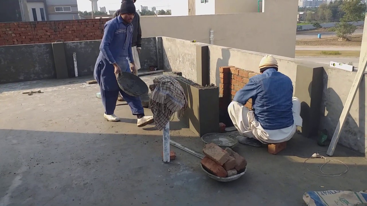 Plaster Process In House Construction Youtube