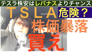 TSLAテスラ株価暴落はチャンス。買いまくれ！【レバナス以上】危険な賭け？