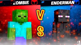 【スマブラSP】マイクラのゾンビVSエンダーマン！#スマブラsp  #minecraft  #まいくら