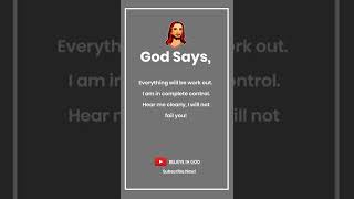 God Says | God Message | God Message For Me Today | Christian motivation | Bible | Jesus | #shorts
