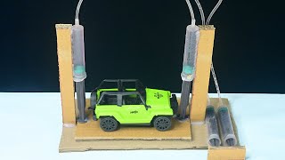 Science Exhibition Project - Hydraulic Car Lift | Best Working Model