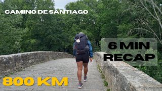 6 Minute Camino de Santiago Visual Documentary: INSPIRATIONAL Solo Hike Through Spain