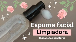 🌿🌹 Receta de ESPUMA FACIAL LIMPIADORA suave | Limpia e hidrata la piel