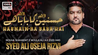 Hasnain Ka Baba (as) Hai | Ali Oseja Rizvi 2022 | New Noha Imam Ali | 21 Ramzan Noha