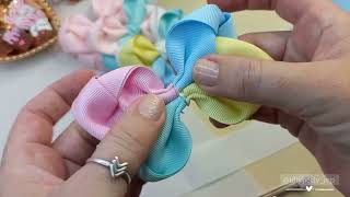 Laço Amor Lilly Colorido na Fita N9  #lilly #diy #iniciante