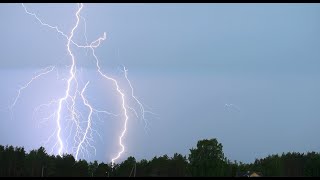 Tugev äike Simuna lähistel 19.06.2020