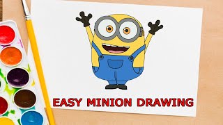 How to draw Minion Bob step by step | Easy Minion drawings | Mady Arts