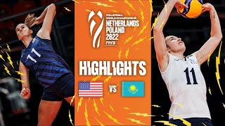 🇺🇸 USA vs. 🇰🇿 KAZ - Highlights  Phase 1 | FIVB Women's World Championship 2022