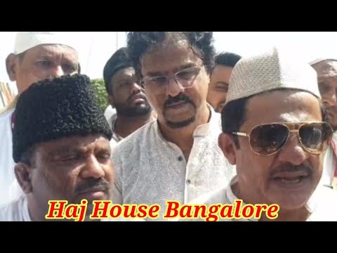 B.Z. Zameer Ahmed Khan Visits Haj Camp To See The Arrangements. - YouTube