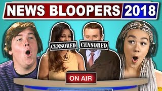 ADULTS REACT TO FUNNIEST NEWS BLOOPERS 2018