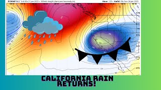 California Precipitation Returns!!