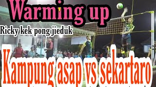 Warming up voli plastik smash jeduk kampung asap. Efisiensi cup