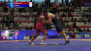 Razmik KURDYAN (ARM) vs. Muhammet Hamza BAKIR (TUR) | U23 World Championships 2023 | Semi Final | GR