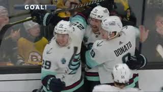 Joonas Donskoi scores his first Seattle Kraken goal vs. Bruins