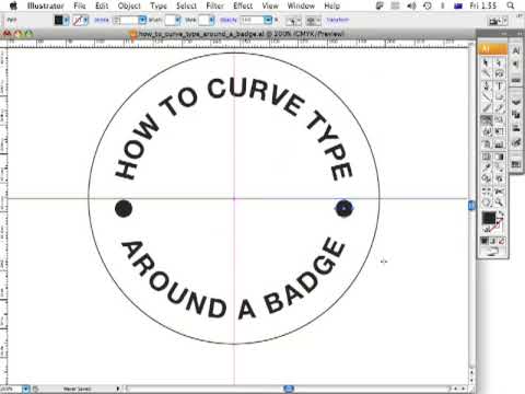 How to curve type around a badge using Adobe Illustrator CS3 - ArtworkExplained.com.au How to curve type around a badge using Adobe Illustrator CS3 - ArtworkExplained.com.au