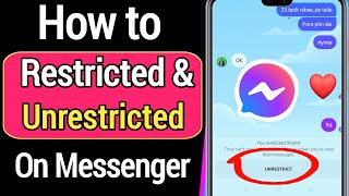 How To Restricted & Unrestricted Someone on Messenger [2022] | How to Unrestricted on Messenger