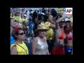 carnavalsoptocht op het strand van copacabana