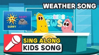 WEATHER SONG | ENGLISH NURSERY RHYME | BEST KIDS SONG | LARVA KIDS | KARAOKE | SING ALONG