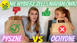 Nie wybierz złego pojemnika na śniadanie🍽🤮 Prank na Oliwii🤣 Pyszne VS ochydne🤢 Challenge z Mamą💖🤩