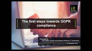 Webinar: The first steps towards GDPR compliance