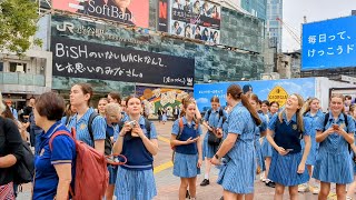 🍎🌸 渋谷ハチ公前広場に大勢の外国人が集まった。Tokyo, Japan. 23 June 2023