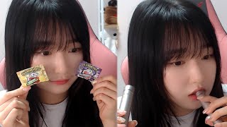 내 귀에 팅글파티 팝핑캔디 니블링 입소리ASMR│Popping candy Intense mouth sounds│no talking