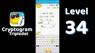 Cryptogram Tripledot Level 34 Answer | SolutionGuruji