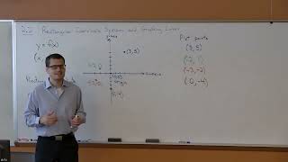 MAT 107 Section 2.2a - Rectangular Coordinate system and Graphing Lines