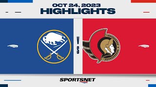 NHL Highlights | Sabres vs. Senators - October 24, 2023