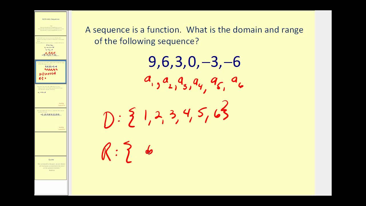 Arithmetic Sequences Youtube