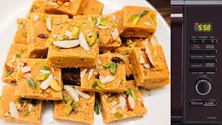 Latest Time Saving Microwave Hack Besan ki Burfi Oil Free Make It Easy#besan_burfi #festival_special