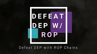 Buffer Overflow Bypass DEP using ROP