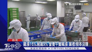 雞漲16%.豬飆9% 營養午餐喊漲 業者:根本沒賺｜TVBS新聞