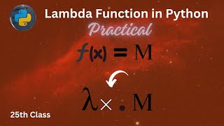 lambda function in python | python for beginners | python tutorial in bangla Practical | Part-25