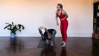 Yoga Pose - Humble Warrior or Head to Big Toe (Sirsha Angustha Yogasana)