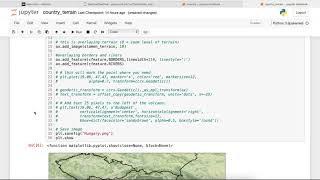 How to plot country with terrain in python | easy using python