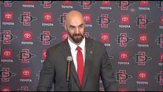 Sean Lewis introduced as San Diego State Aztecs football head coach | Full press conference