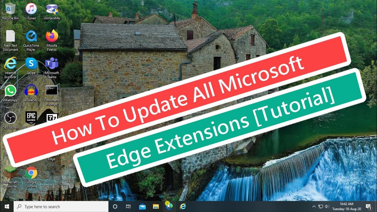 How To Update All Microsoft Edge Extensions At Once