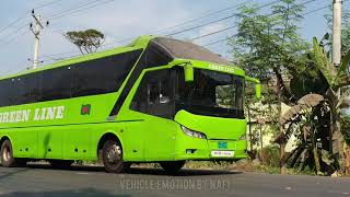 Green Line Paribahan 🐸 | Dhaka To Benapole AC Bus | High Deck Bus | #vehicleemotionbynafi