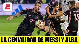 EL DRAMÁTICO GOL de MESSI con Inter Miami vs LA Galaxy. JUGADÓN que se armaron con Jordi Alba | MLS